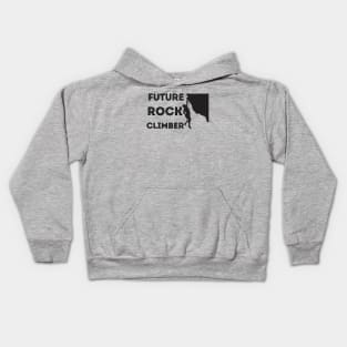 Future Rock Climber Black Kids Hoodie